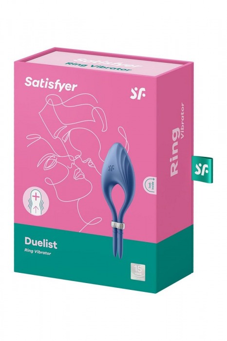 Синее эрекционное кольцо-лассо Duelist - Satisfyer - во Владивостоке купить с доставкой