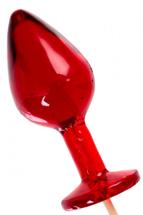 Красный леденец в форме большой анальной пробки со вкусом виски - Sosuчki - купить с доставкой во Владивостоке