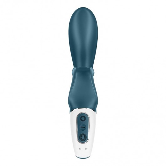 Темно-бирюзовый вибратор-кролик Hug Me - 21,2 см. - Satisfyer