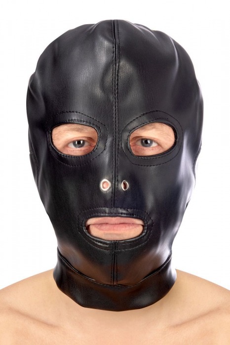 Маска-шлем с прорезями для глаз и рта - Fetish Tentation - купить с доставкой во Владивостоке