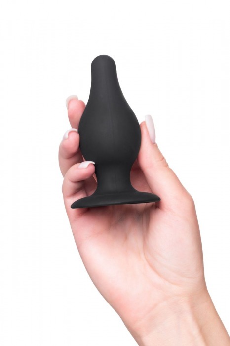 Черная анальная втулка Spade M - 10 см. - Erotist Adult Toys