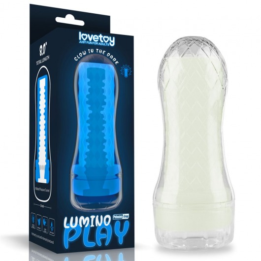 Светящийся в темноте мастурбатор Lumino Play Masturbator Ribbed - Lovetoy - во Владивостоке купить с доставкой