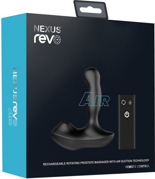 Черный вибратор-ротатор для стимуляции простаты Nexus Revo Air - Nexus Range - во Владивостоке купить с доставкой