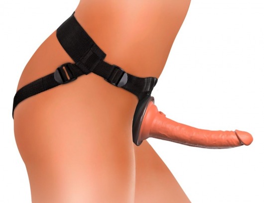 Страпон-система Comfy Silicone Body Dock Kit - 21 см. - Pipedream - купить с доставкой во Владивостоке