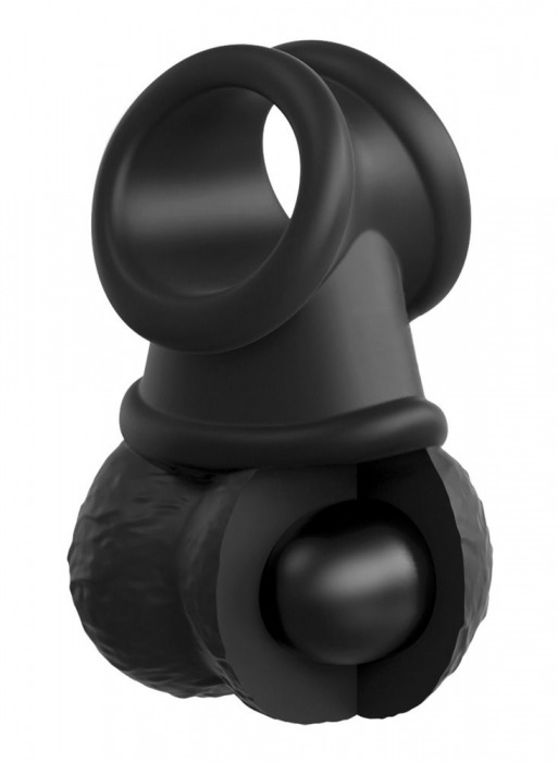 Кольцо-утяжелитель Swinging Silicone Balls - Pipedream - купить с доставкой во Владивостоке