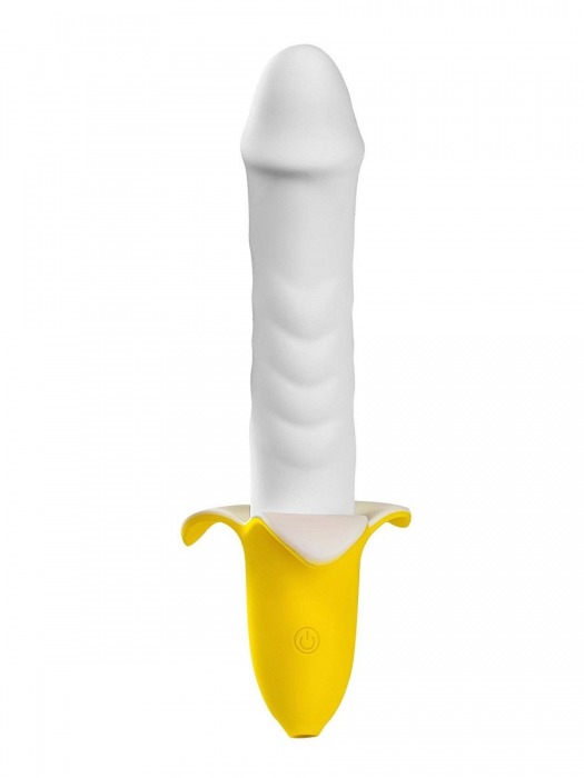 Мощный пульсатор в форме банана Banana Pulsator - 19,5 см. - Devi