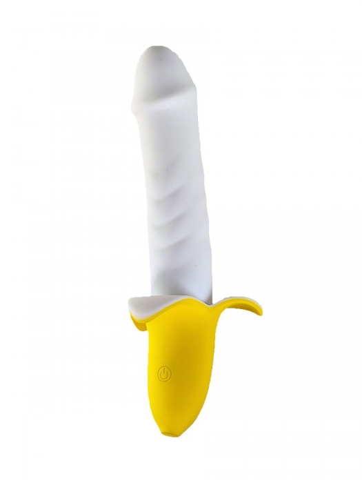 Мощный пульсатор в форме банана Banana Pulsator - 19,5 см. - Devi