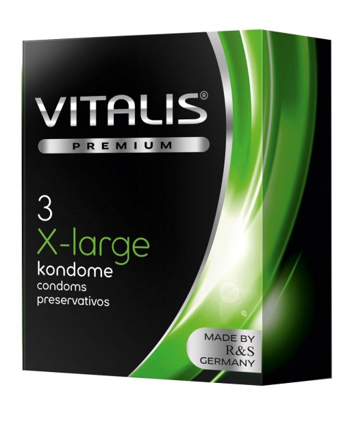 Презервативы увеличенного размера VITALIS PREMIUM x-large - 3 шт. - Vitalis - купить с доставкой во Владивостоке