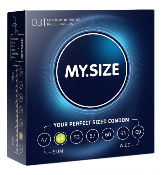 Презервативы MY.SIZE размер 49 - 3 шт. - My.Size - купить с доставкой во Владивостоке