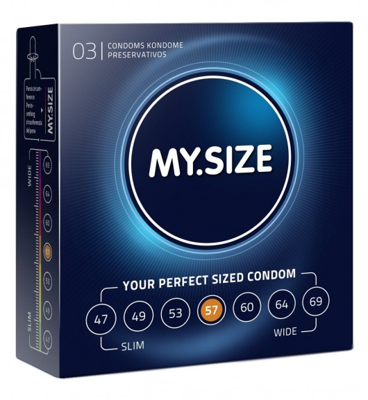 Презервативы MY.SIZE размер 57 - 3 шт. - My.Size - купить с доставкой во Владивостоке