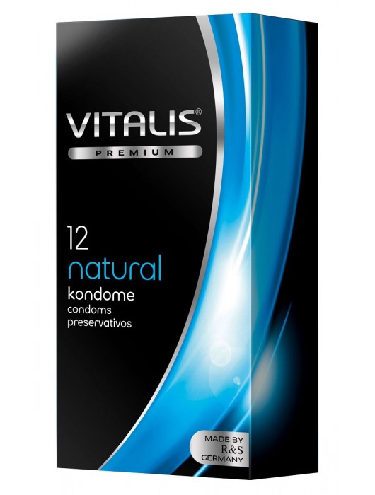 Классические презервативы VITALIS PREMIUM natural - 12 шт. - Vitalis - купить с доставкой во Владивостоке