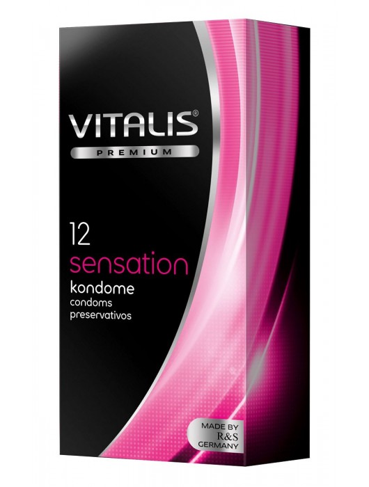 Презервативы VITALIS PREMIUM sensation с пупырышками и кольцами - 12 шт. - Vitalis - купить с доставкой во Владивостоке