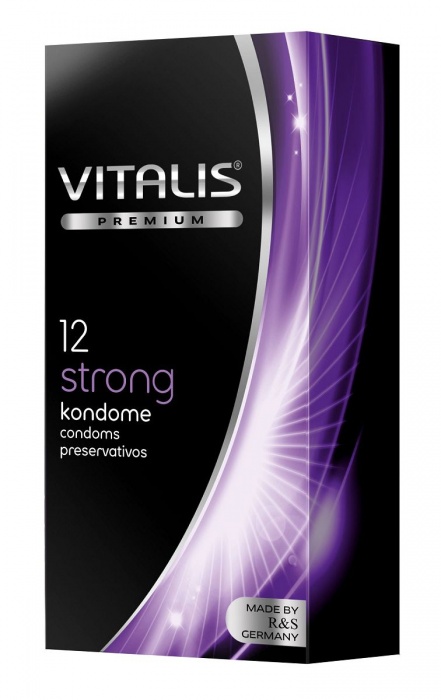 Презервативы с утолщённой стенкой VITALIS PREMIUM strong - 12 шт. - Vitalis - купить с доставкой во Владивостоке