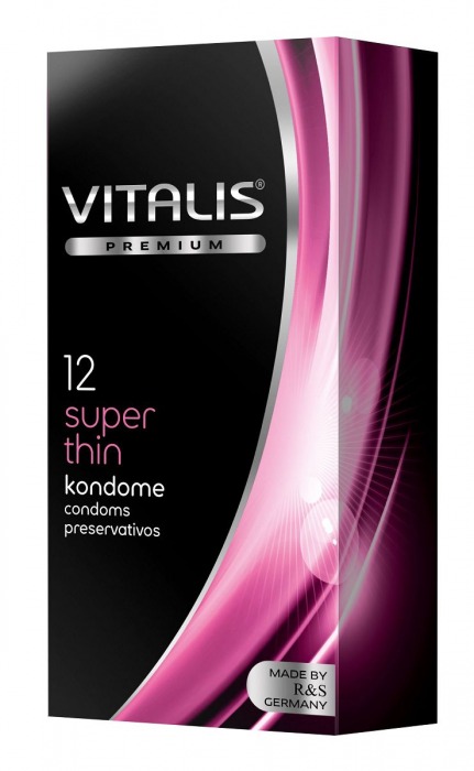 Ультратонкие презервативы VITALIS PREMIUM super thin - 12 шт. - Vitalis - купить с доставкой во Владивостоке