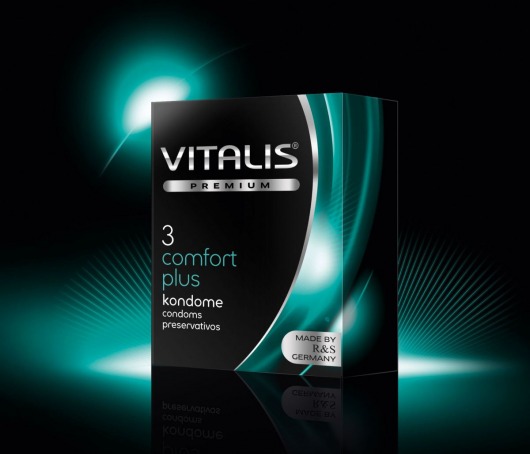 Контурные презервативы VITALIS PREMIUM comfort plus - 3 шт. - Vitalis - купить с доставкой во Владивостоке