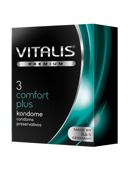 Контурные презервативы VITALIS PREMIUM comfort plus - 3 шт. - Vitalis - купить с доставкой во Владивостоке