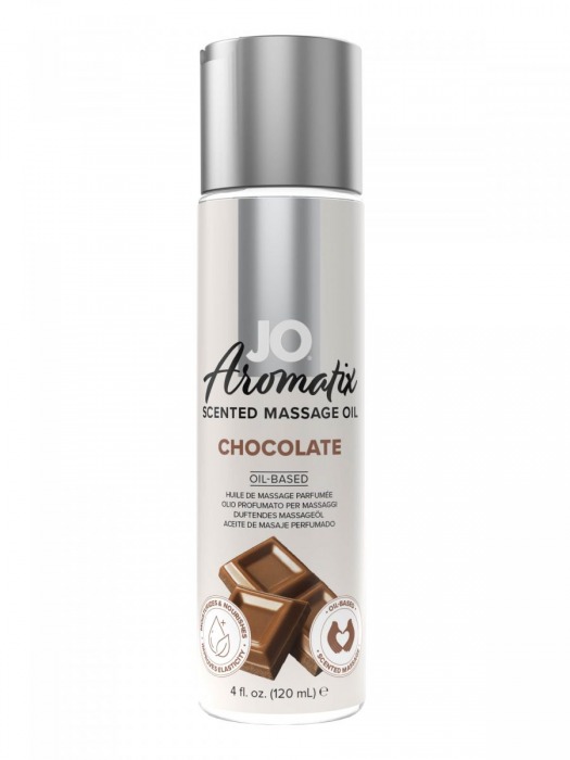 Массажное масло JO Aromatix Massage Oil Chocolate с ароматом шоколада - 120 мл. - System JO - купить с доставкой во Владивостоке