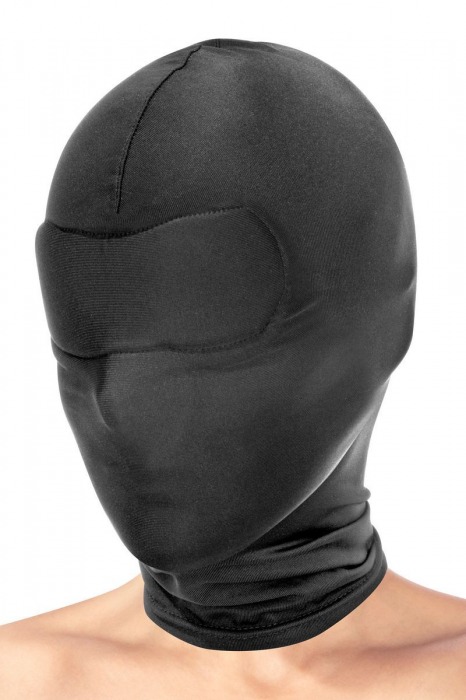 Сплошная маска-шлем с имитацией повязки для глаз - Fetish Tentation - купить с доставкой во Владивостоке