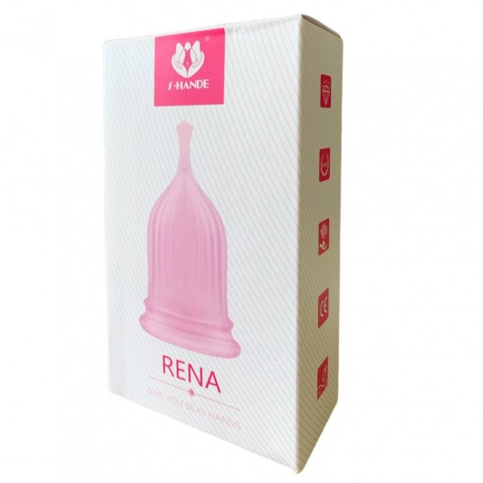Розовая менструальная чаша RENA - S-HANDE - купить с доставкой во Владивостоке