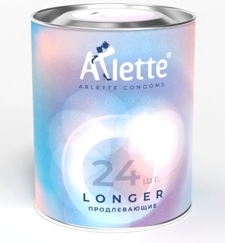 Презервативы Arlette Longer с продлевающим эффектом - 24 шт. - Arlette - купить с доставкой во Владивостоке