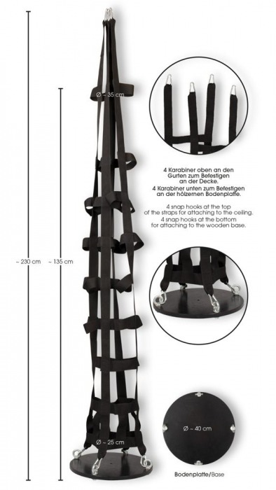 Подвесная клетка из ремешков Hanging strap cage - Orion - купить с доставкой во Владивостоке
