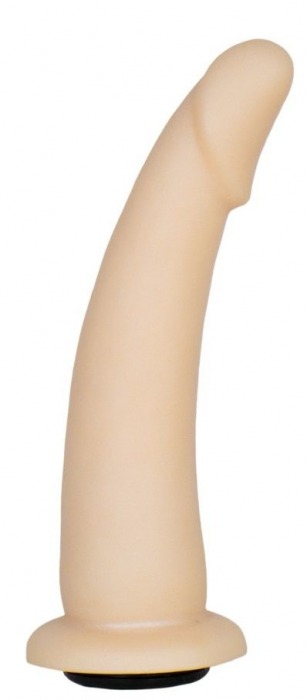 Телесная гладкая насадка-фаллоимитатор Harness - 17 см. - LOVETOY (А-Полимер) - купить с доставкой во Владивостоке