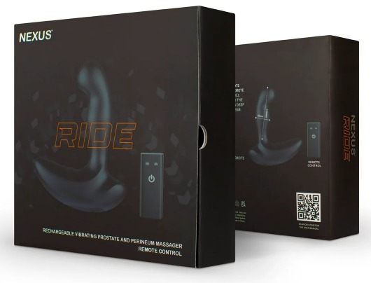Черный вибромассажер простаты и промежности Nexus Ride - 14 см. - Nexus Range - во Владивостоке купить с доставкой