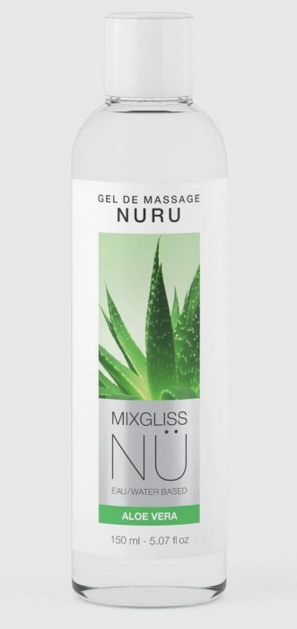 Массажный гель на водной основе Mixgliss NU Aloe Vera - 150 мл. - Strap-on-me - купить с доставкой во Владивостоке