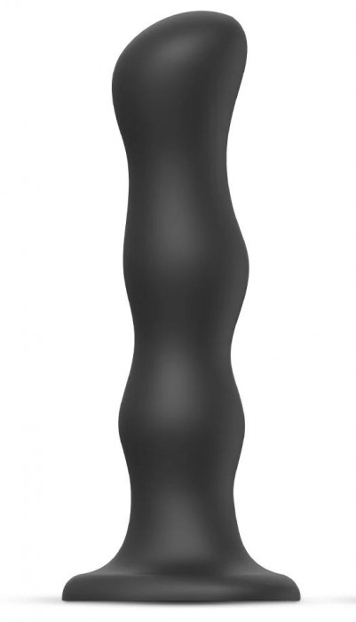 Черная насадка Strap-On-Me Dildo Geisha Balls size XL - Strap-on-me - купить с доставкой во Владивостоке