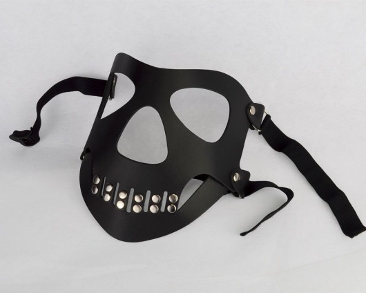 Черная маска  Череп  с пряжками - Sitabella - купить с доставкой во Владивостоке