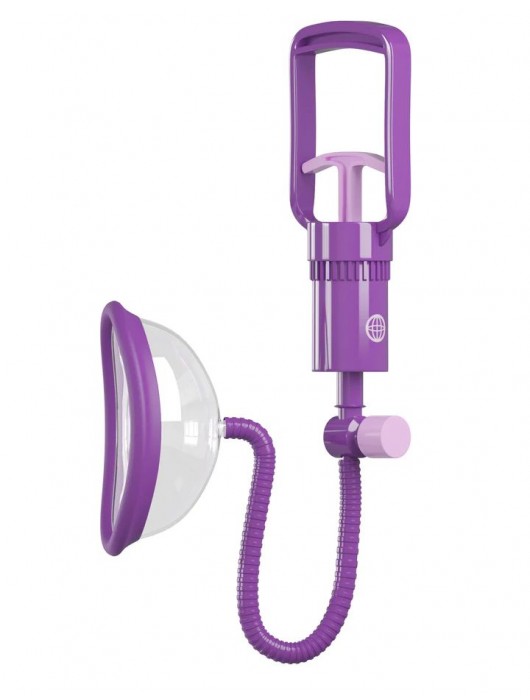 Фиолетовая клиторальная помпа Pleasure Pump - Pipedream