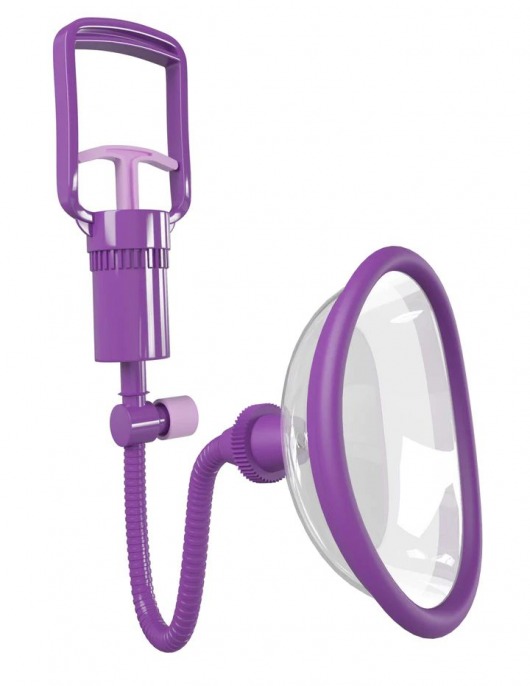 Фиолетовая клиторальная помпа Pleasure Pump - Pipedream