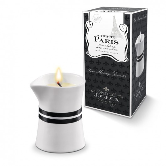 Массажное масло в виде малой свечи Petits Joujoux Paris с ароматом ванили и сандалового дерева - MyStim - купить с доставкой во Владивостоке