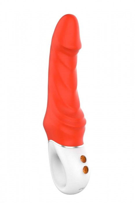 Оранжевый вибромассажер Real Pleasure - 23,1 см. - Dream Toys