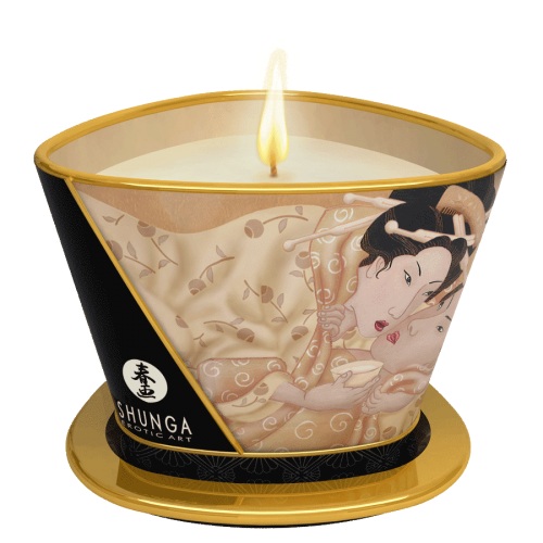 Массажная свеча Vanilla Fetish с ароматом ванили - 170 мл. - Shunga - купить с доставкой во Владивостоке