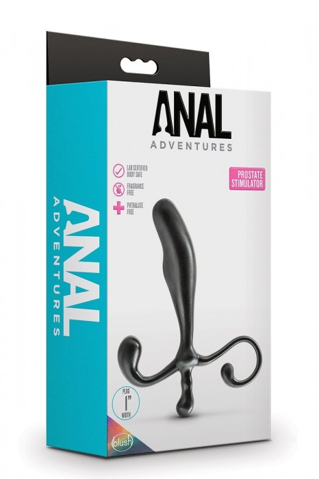 Черный стимулятор простаты Prostate Stimulator - 12,7 см. - Blush Novelties - во Владивостоке купить с доставкой