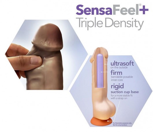 Коричневый фаллоимитатор-реалистик 5 Inch Posable Dildo - 13,9 см. - Blush Novelties