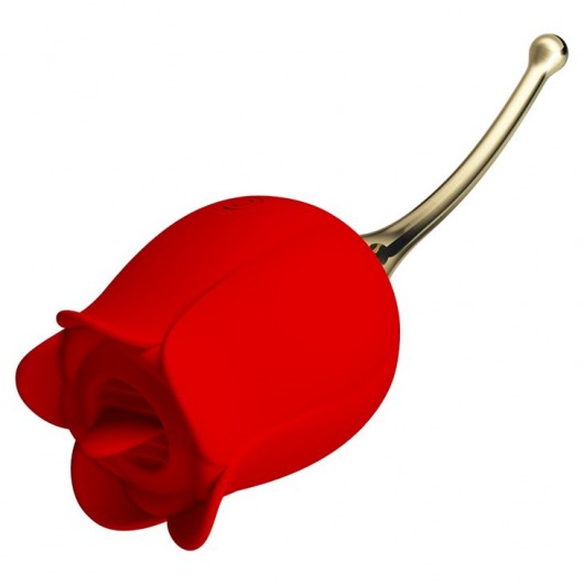 Красный клиторальный вибромассажёр Rose Lover - Baile