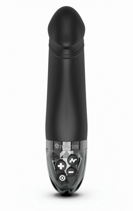 Черный вибратор с электростимуляцией Real Deal Neal - 16,5 см. - MyStim - купить с доставкой во Владивостоке
