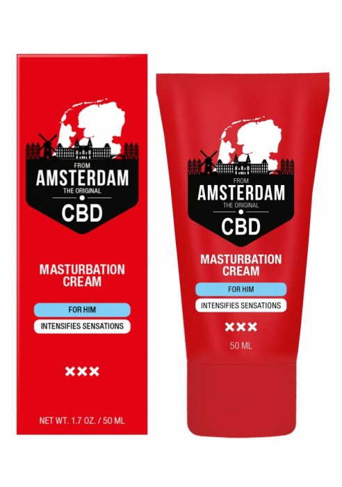 Крем для мастурбации для мужчин CBD from Amsterdam Masturbation Cream For Him - 50 мл. - Shots Media BV - купить с доставкой во Владивостоке