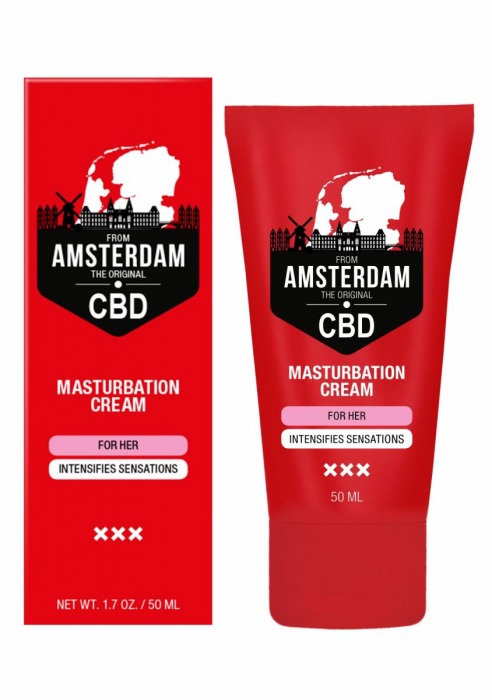 Крем для мастурбации для женщин CBD from Amsterdam Masturbation Cream For Her - 50 мл. - Shots Media BV - купить с доставкой во Владивостоке