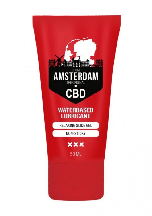 Лубрикант на водной основе CBD from Amsterdam Waterbased Lubricant - 50 мл. - Shots Media BV - купить с доставкой во Владивостоке