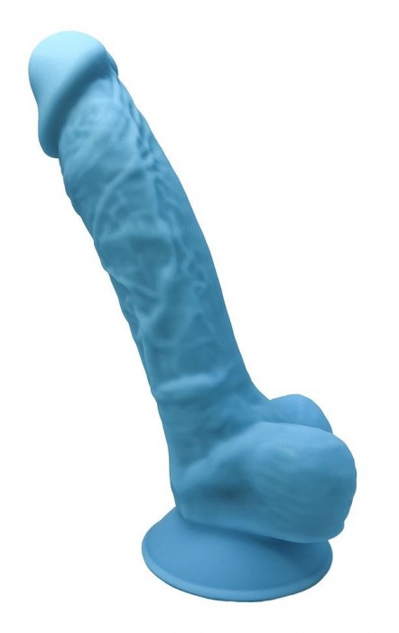 Голубой фаллоимитатор Model 1 - 17,6 см. - Adrien Lastic