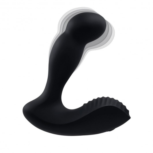 Черный массажер простаты Adams Come-Hither Prostate Massager - 13,5 см. - Adam & Eve - во Владивостоке купить с доставкой