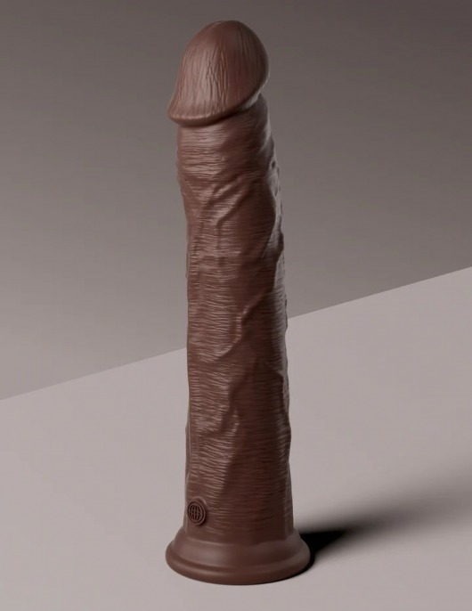 Коричневый фаллоимитатор-реалистик 11  Silicone Dual Density Cock - 29,5 см. - Pipedream