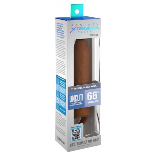 Кофейная насадка-удлинитель Uncut Enhancer with Strap - 20,3 см. - Pipedream - во Владивостоке купить с доставкой