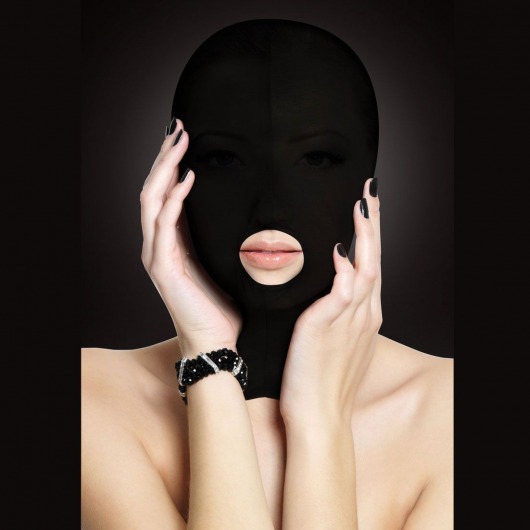 Закрытая маска на лицо с отверстием для рта Submission - Shots Media BV - купить с доставкой во Владивостоке