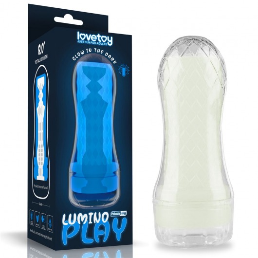 Светящийся в темноте мастурбатор Lumino Play Masturbator Pocketed - Lovetoy - во Владивостоке купить с доставкой