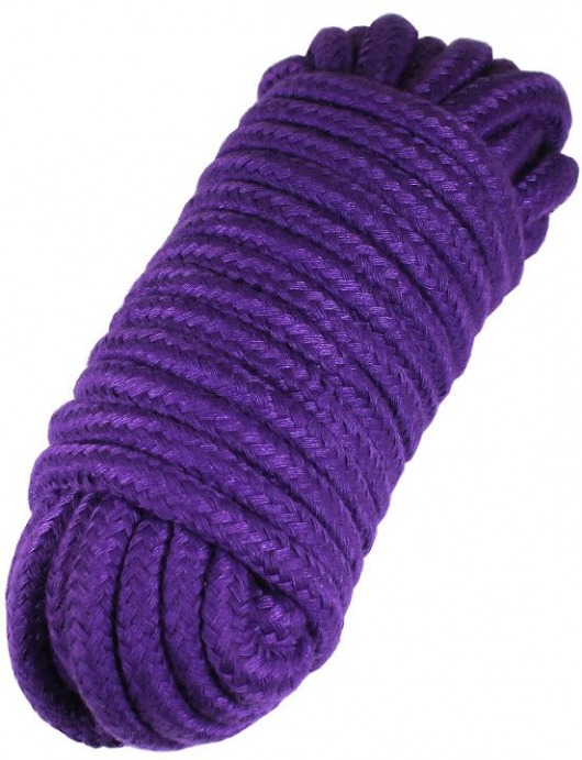 Фиолетовая верёвка для бондажа и декоративной вязки - 10 м. - Eroticon - купить с доставкой во Владивостоке