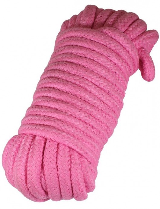 Розовая верёвка для бондажа и декоративной вязки - 10 м. - Eroticon - купить с доставкой во Владивостоке